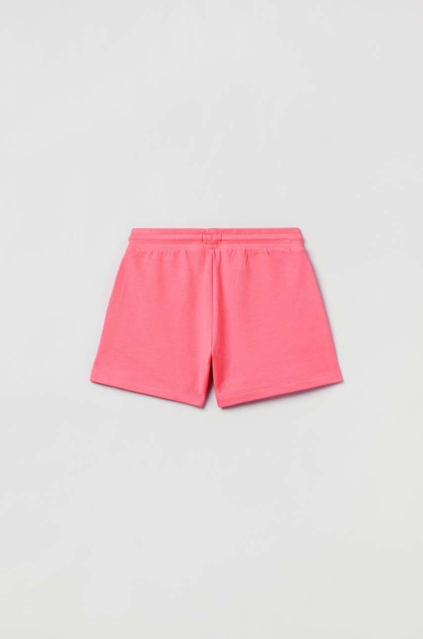 Детские хлопковые шорты OVS цвет розовый однотонные в Сумах Детские хлопковые шорты OVS цвет розовый однотонные в Сумах