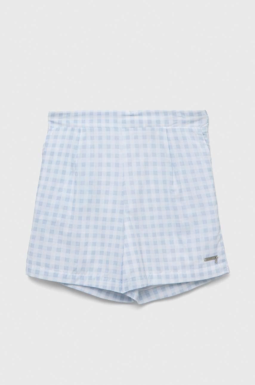 Детские хлопковые шорты Guess с узором регулируемая талия Детские хлопковые шорты Guess с узором регулируемая талия