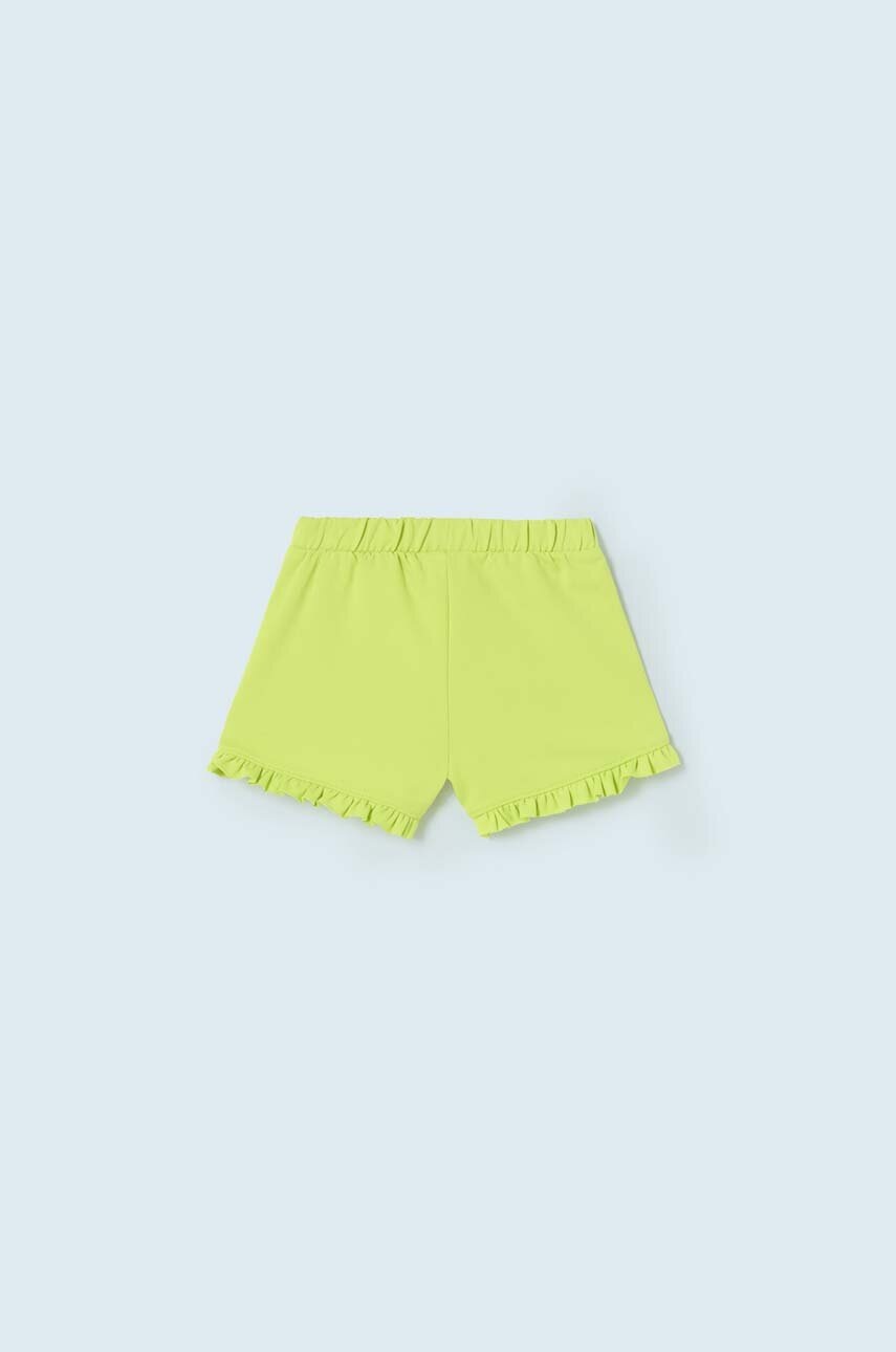 Шорты для младенцев Mayoral цвет зелёный однотонные