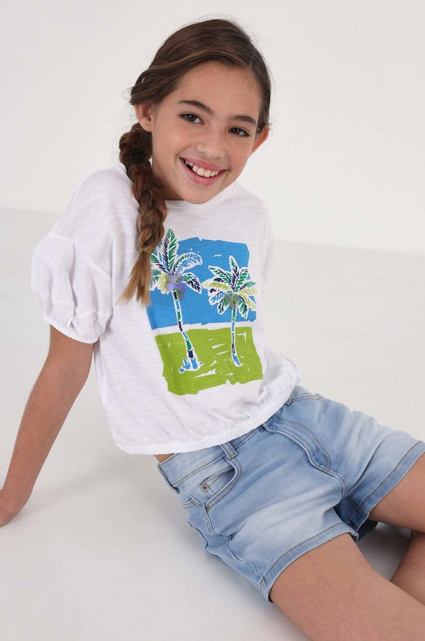 Детские джинсовые шорты Mayoral однотонные Детские джинсовые шорты Mayoral однотонные