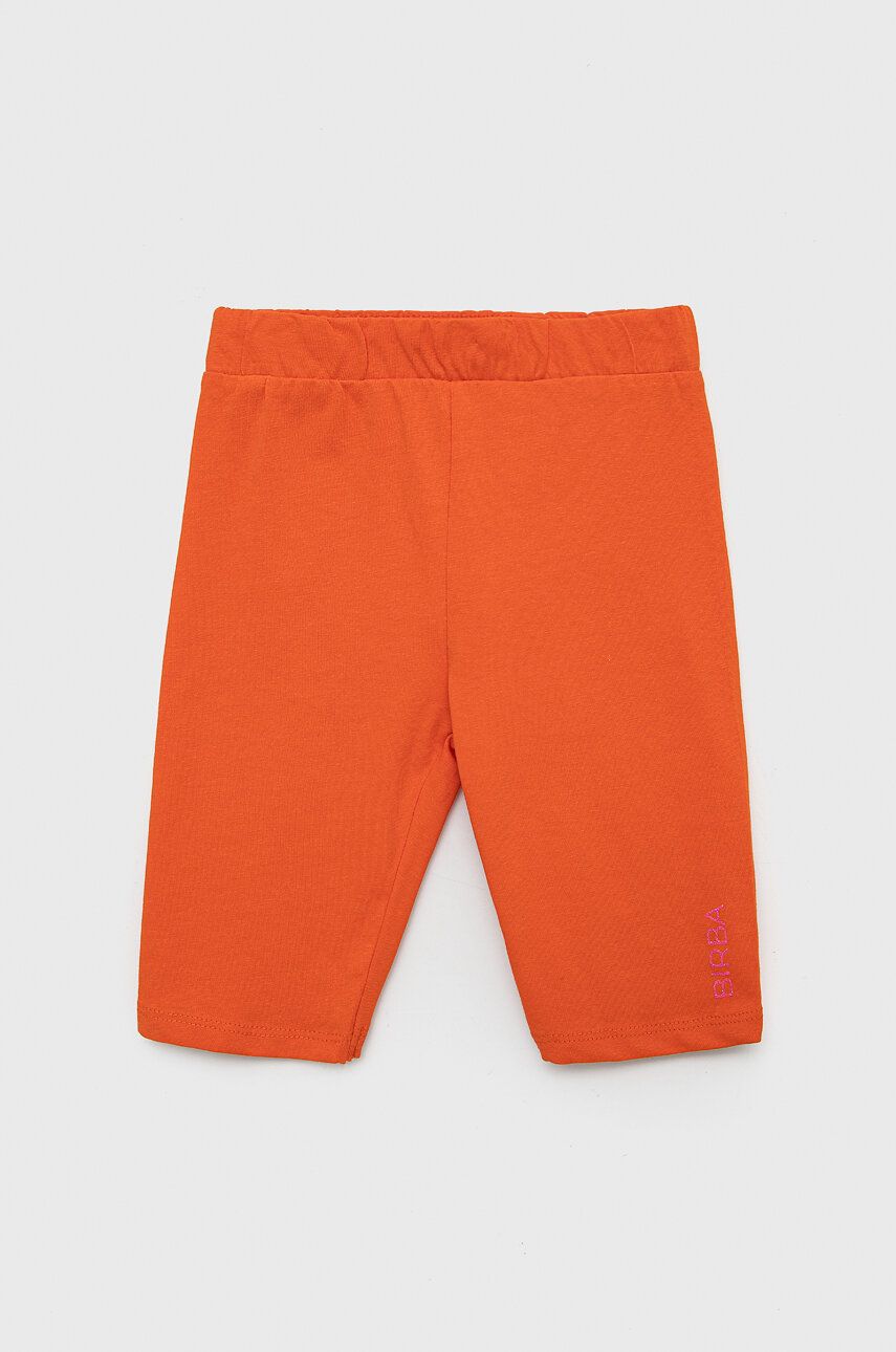 Dětské kraťasy Birba&Trybeyond oranžová barva, hladké - oranžová -  62 % Polyester