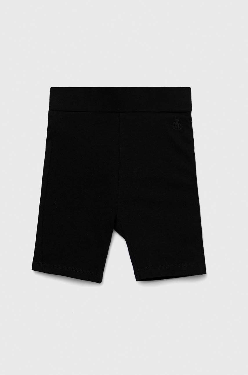 GAP pantaloni scurti copii culoarea negru, neted