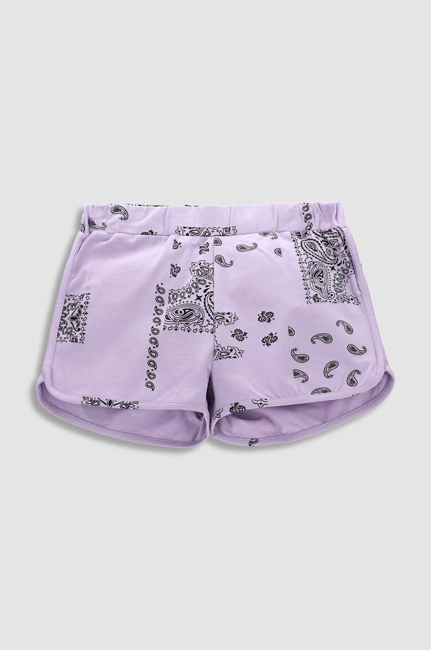 Coccodrillo pantaloni scurti copii culoarea violet, modelator