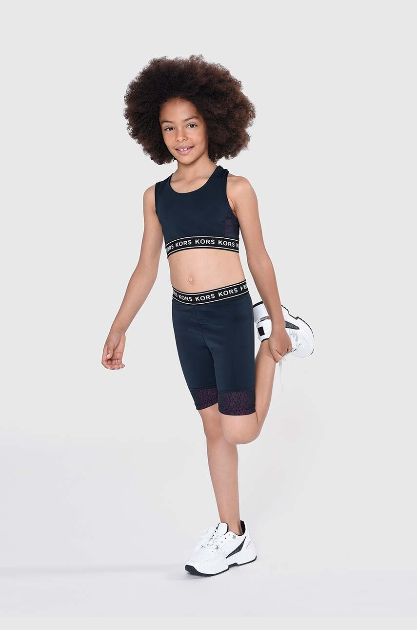 Michael Kors pantaloni scurti copii culoarea negru, cu imprimeu Michael Kors pantaloni scurti copii culoarea negru, cu imprimeu