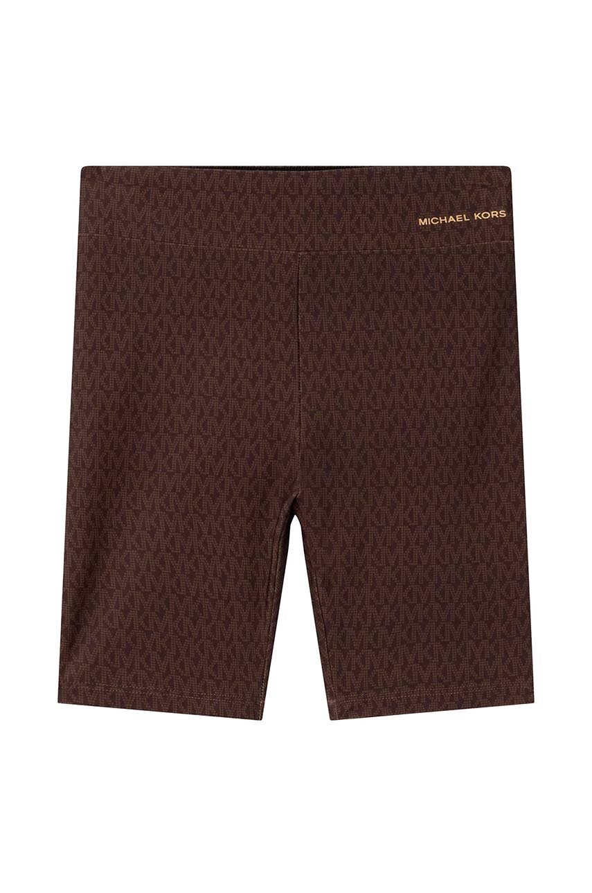 Дитячі шорти Michael Kors колір коричневий візерунок