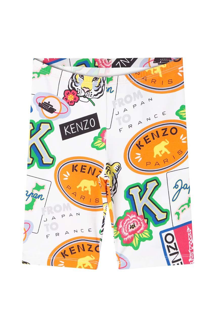 Dětské kraťasy Kenzo Kids vzorované - vícebarevná -  92 % Bavlna