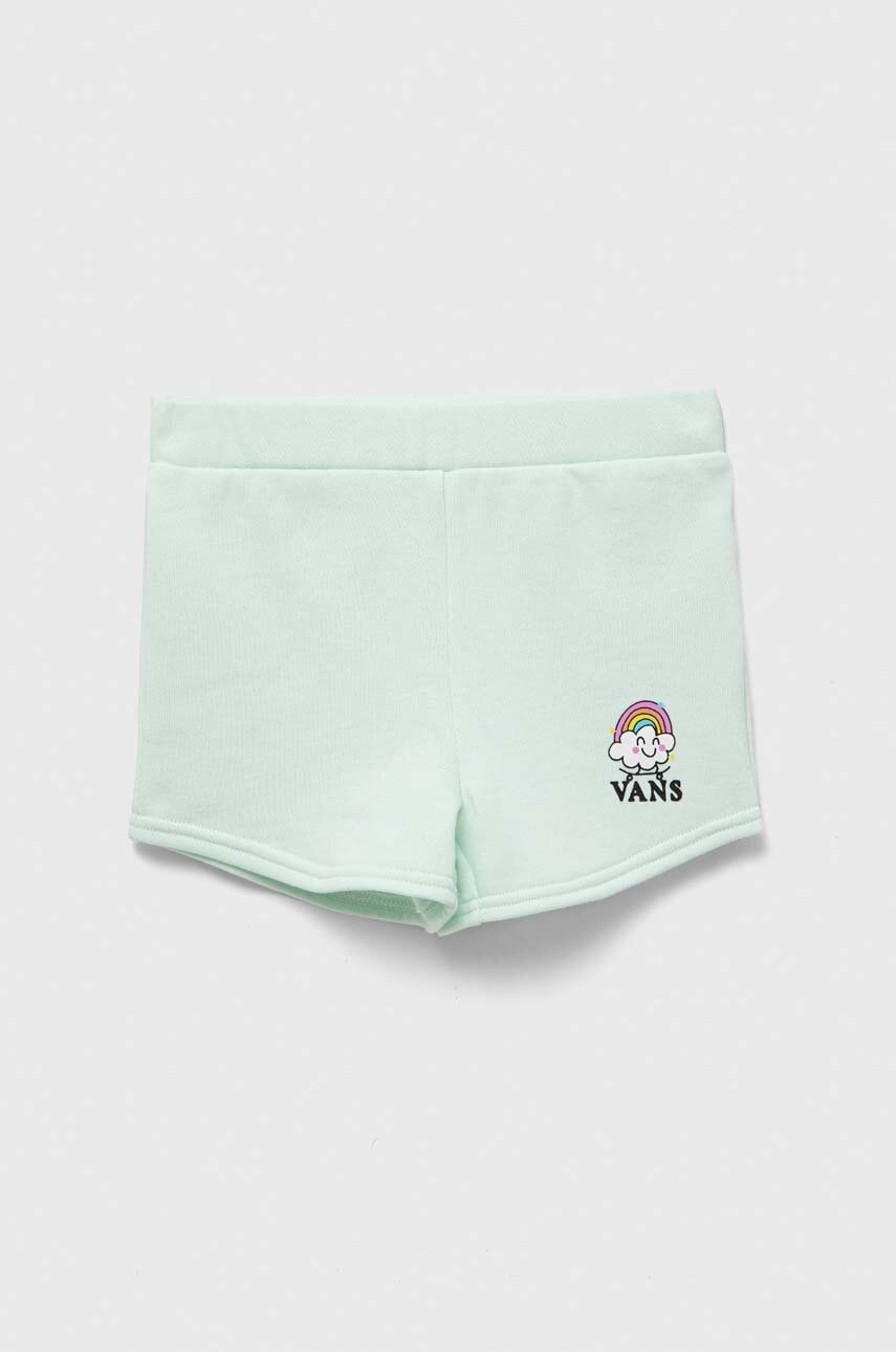 Дитячі шорти Vans RAINBOW RIDER SHORT CLEARLY AQUA колір зелений з принтом Дитячі шорти Vans RAINBOW RIDER SHORT CLEARLY AQUA колір зелений з принтом