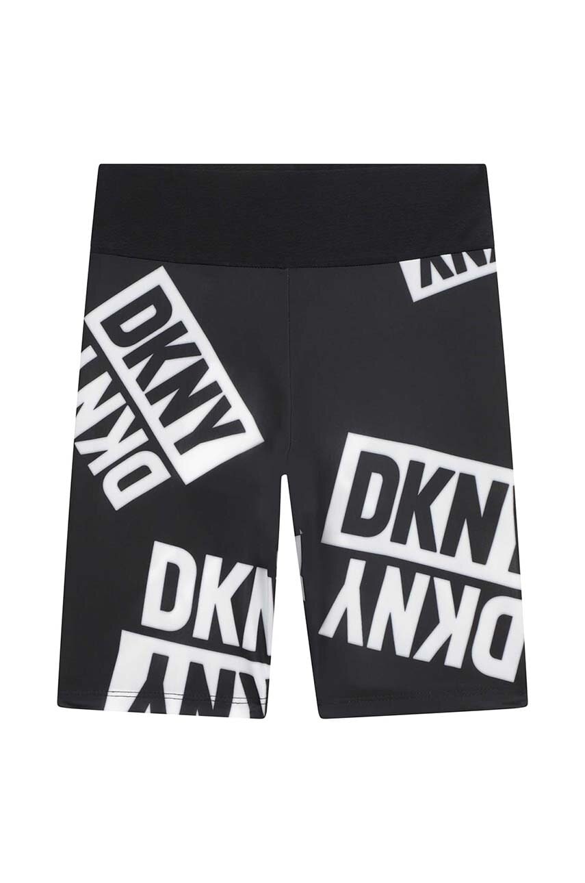 DKNY pantaloni scurti copii culoarea negru, modelator