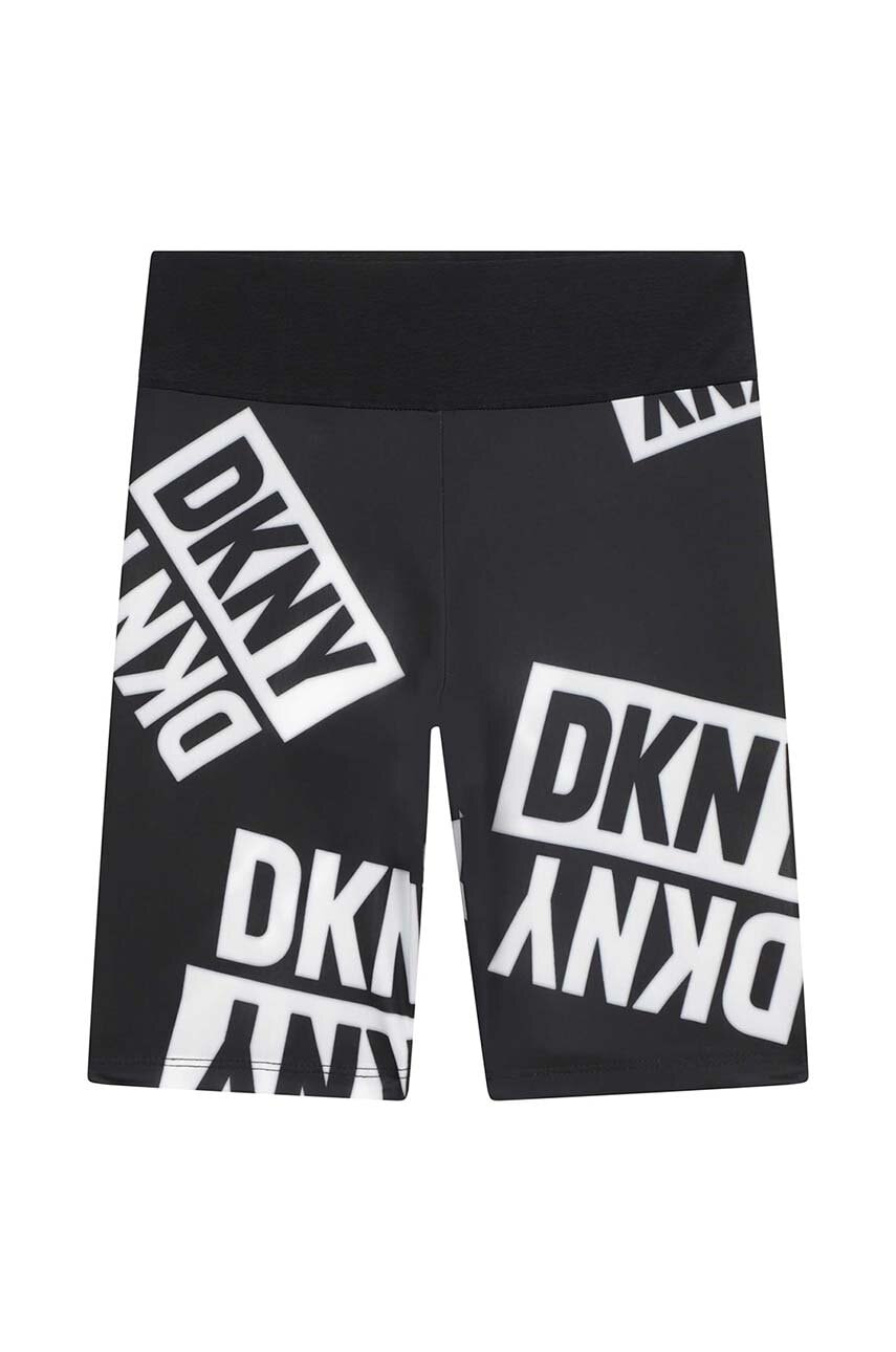 Дитячі шорти Dkny колір чорний візерунок Дитячі шорти Dkny колір чорний візерунок