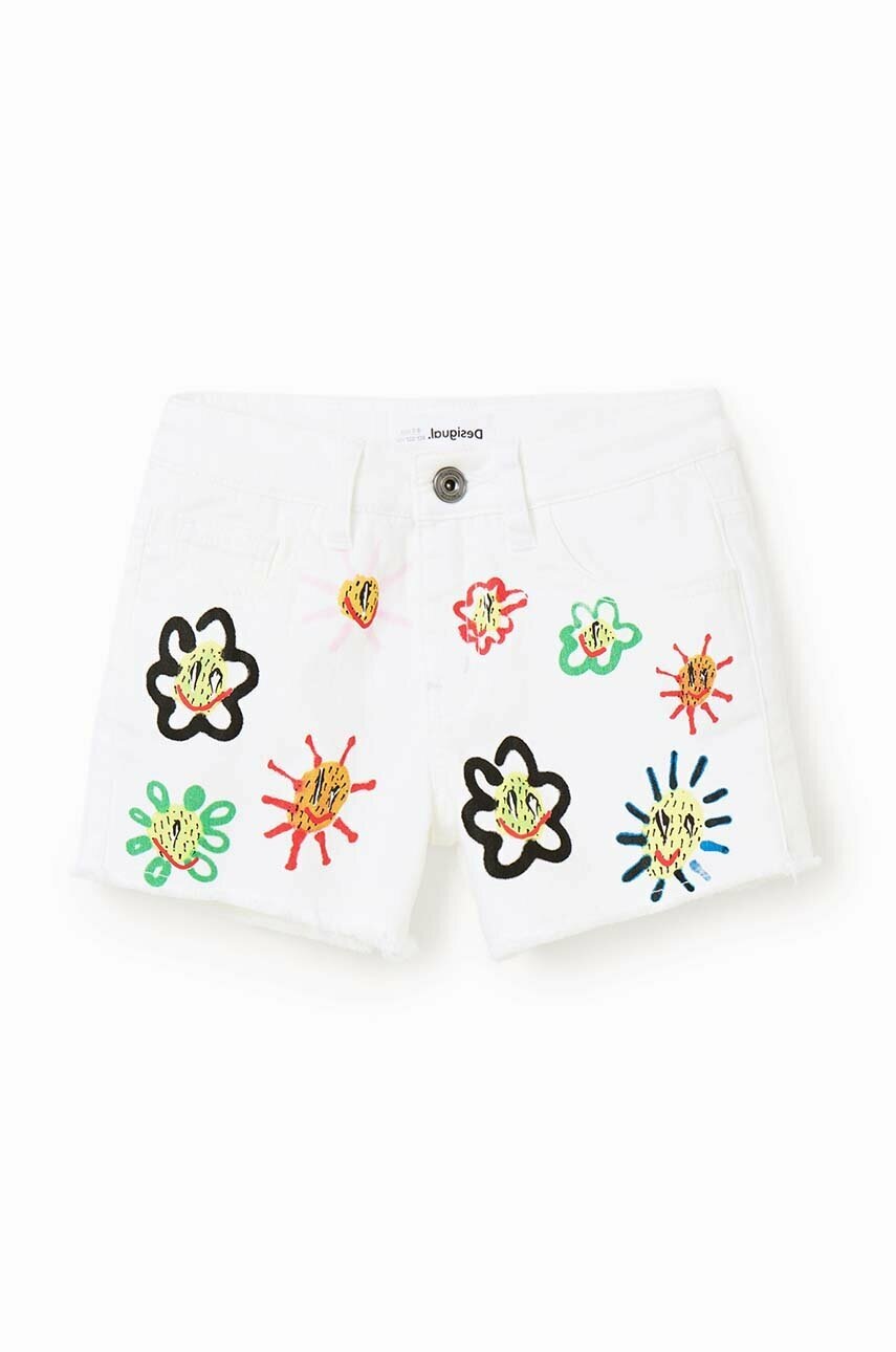 Детские шорты Desigual цвет белый с принтом во Львове Детские шорты Desigual цвет белый с принтом во Львове