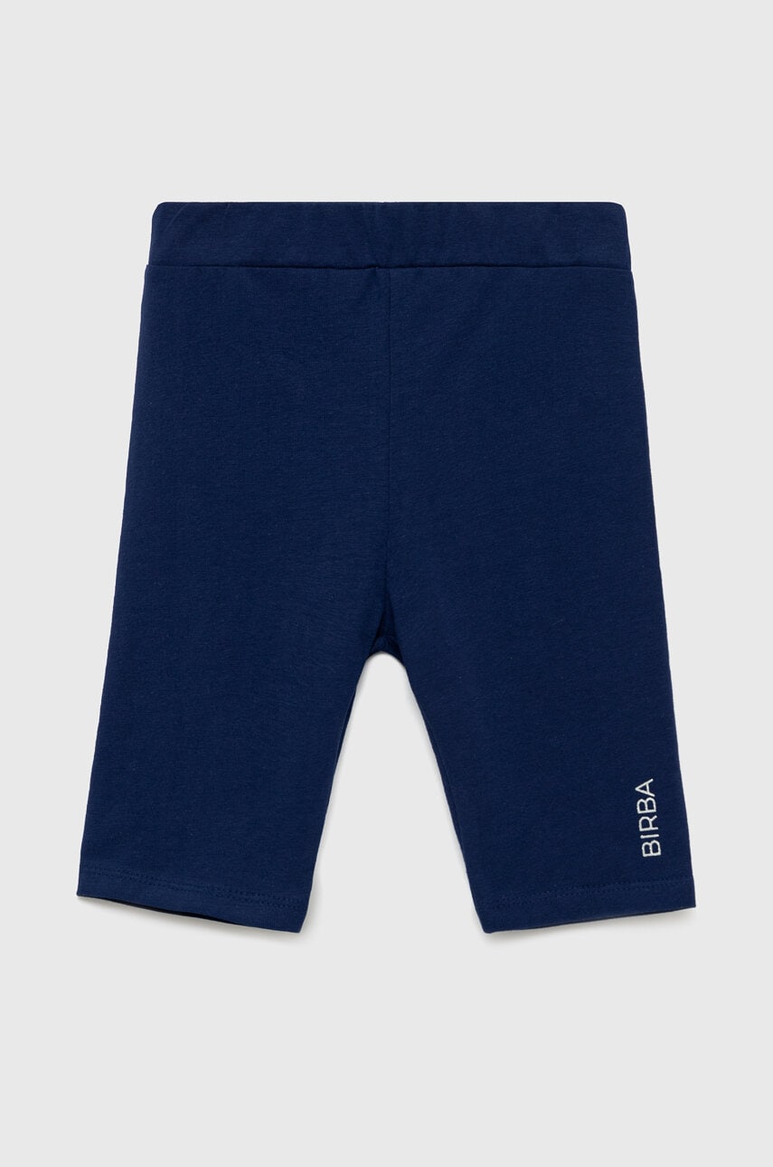 Birba&trybeyond pantaloni scurti copii culoarea albastru marin, neted