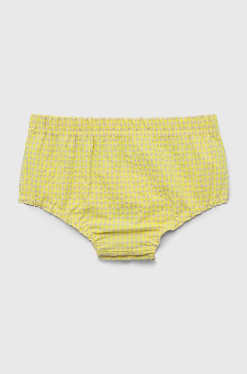 Dětské bavlněné šortky Jamiks žlutá barva - žlutá -  100 % Bavlna