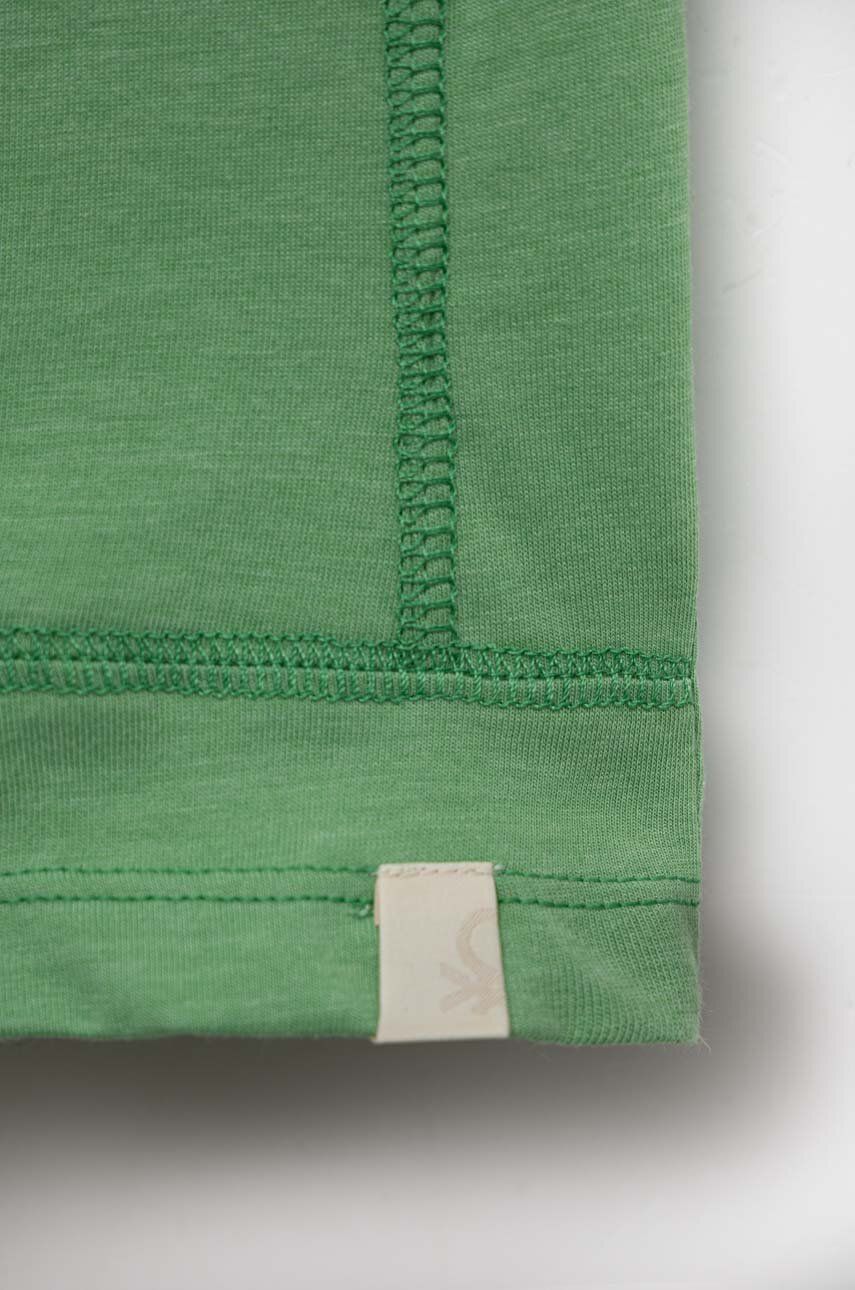 United Colors Of Benetton Pantaloni Scurti Copii Culoarea Verde, Neted, Talie Reglabila