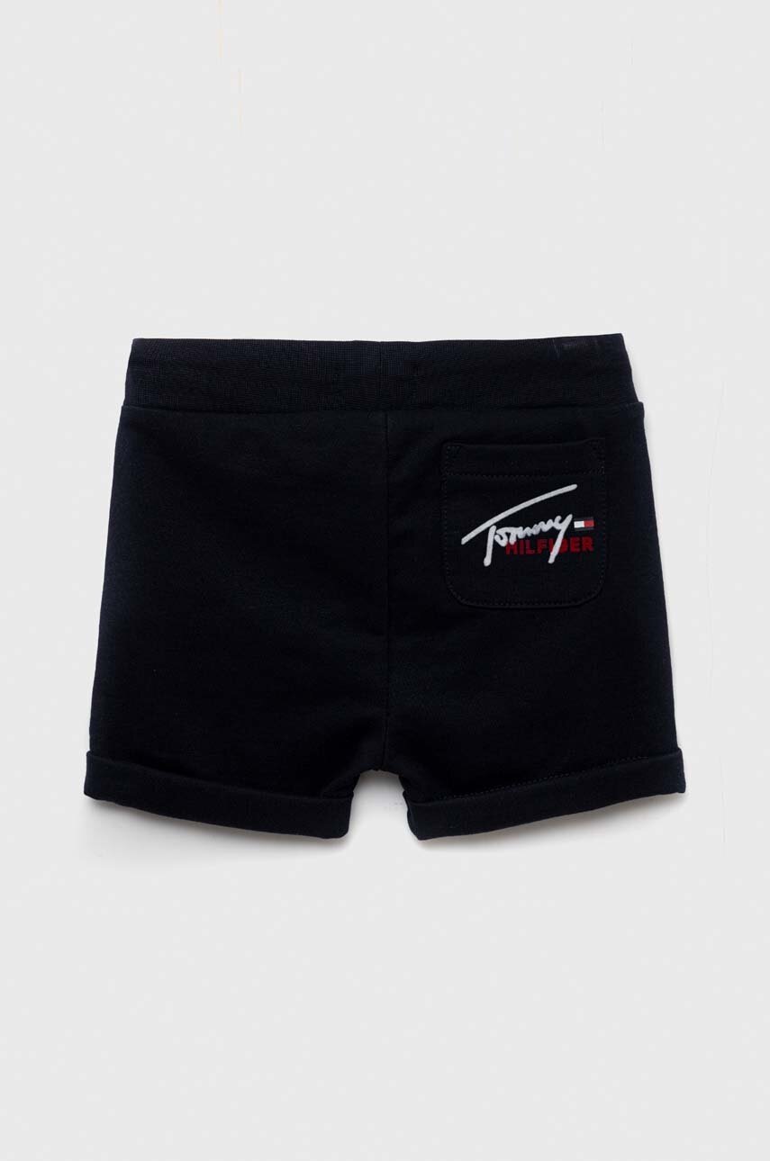 

Шорты для младенцев Tommy Hilfiger цвет синий однотонные регулируемая талия