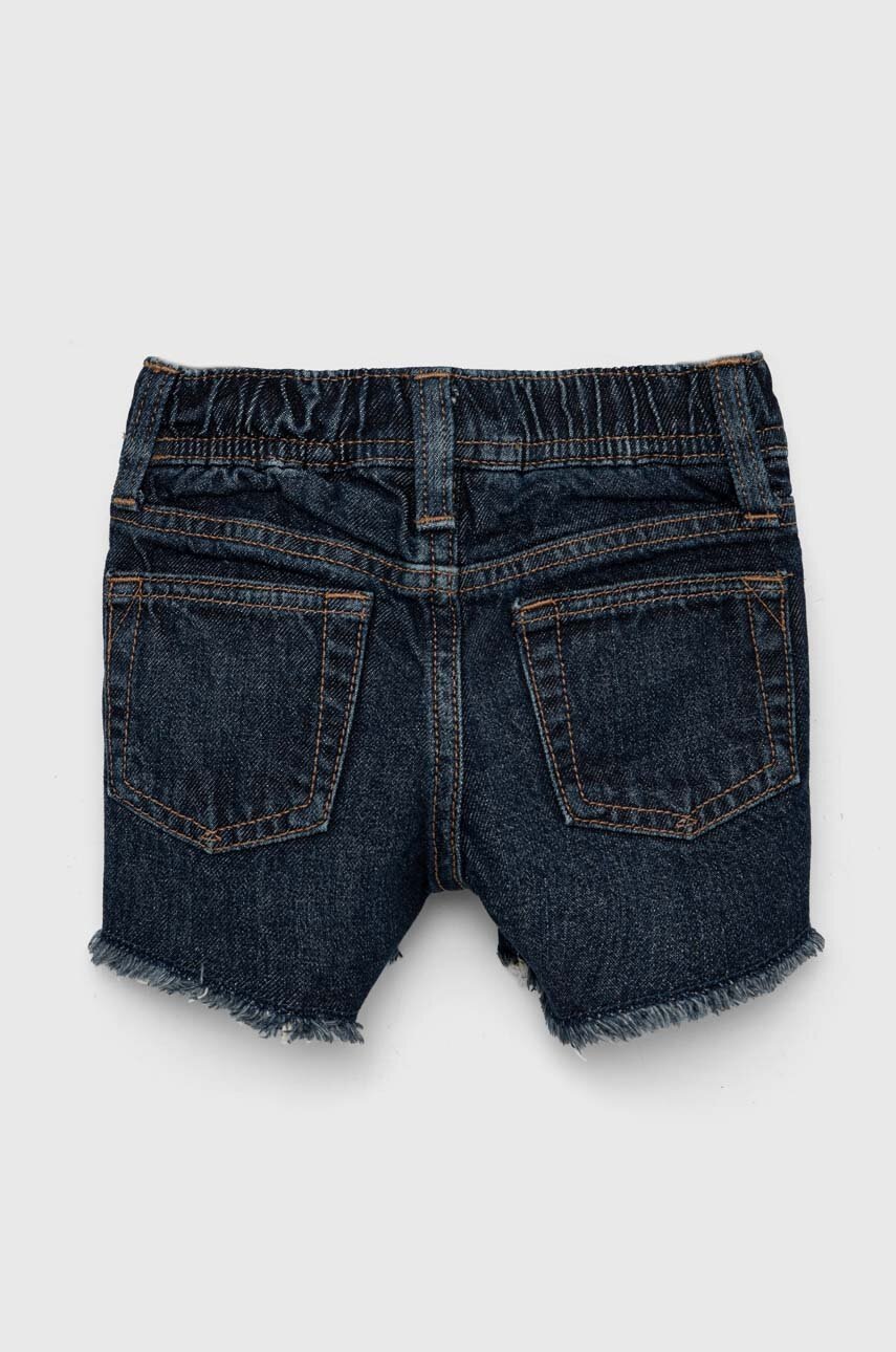 Детские джинсовые шорты GAP цвет синий однотонные регулируемая талия