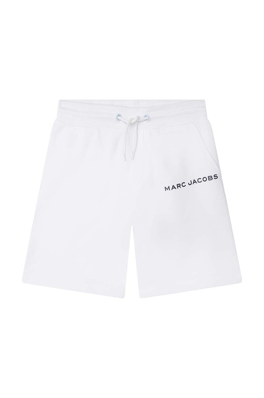 

Дитячі бавовняні шорти Marc Jacobs колір білий однотонні