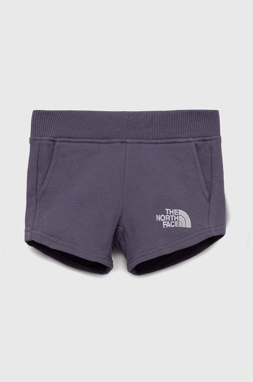 The North Face Pantaloni Scurți Din Bumbac Pentru Copii Culoarea Violet, Cu Imprimeu