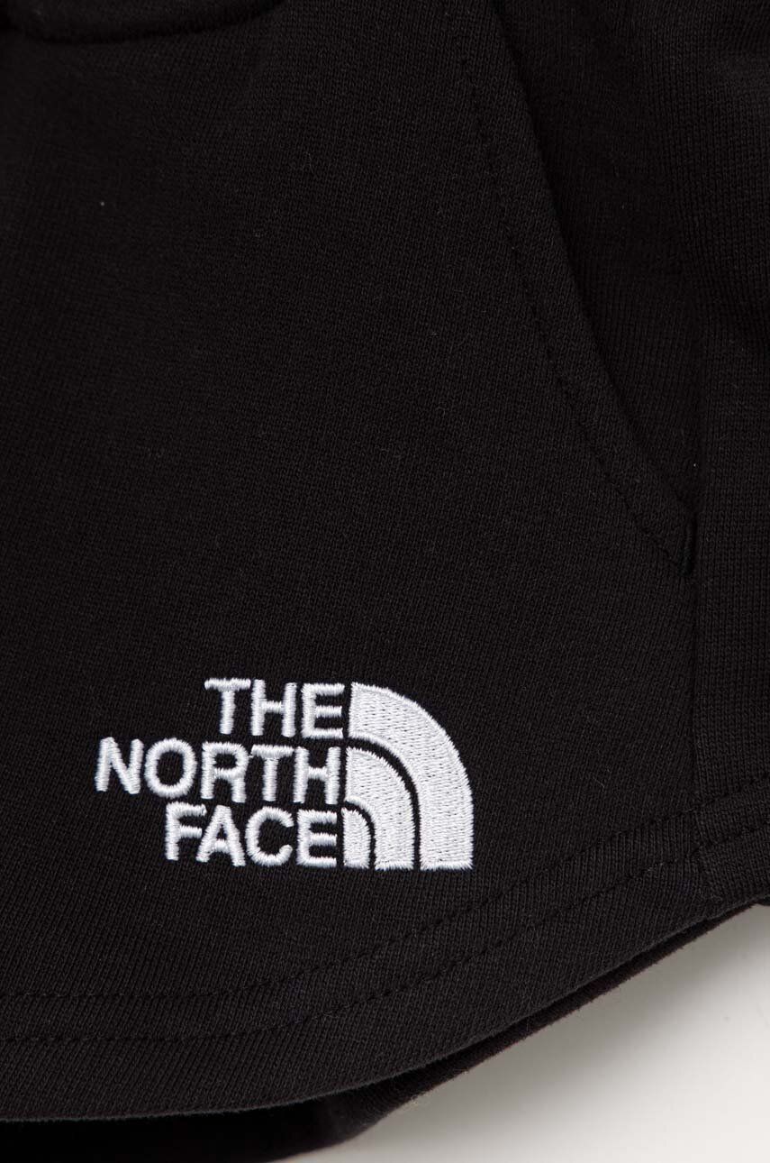 The North Face Pantaloni Scurți Din Bumbac Pentru Copii Culoarea Negru, Cu Imprimeu