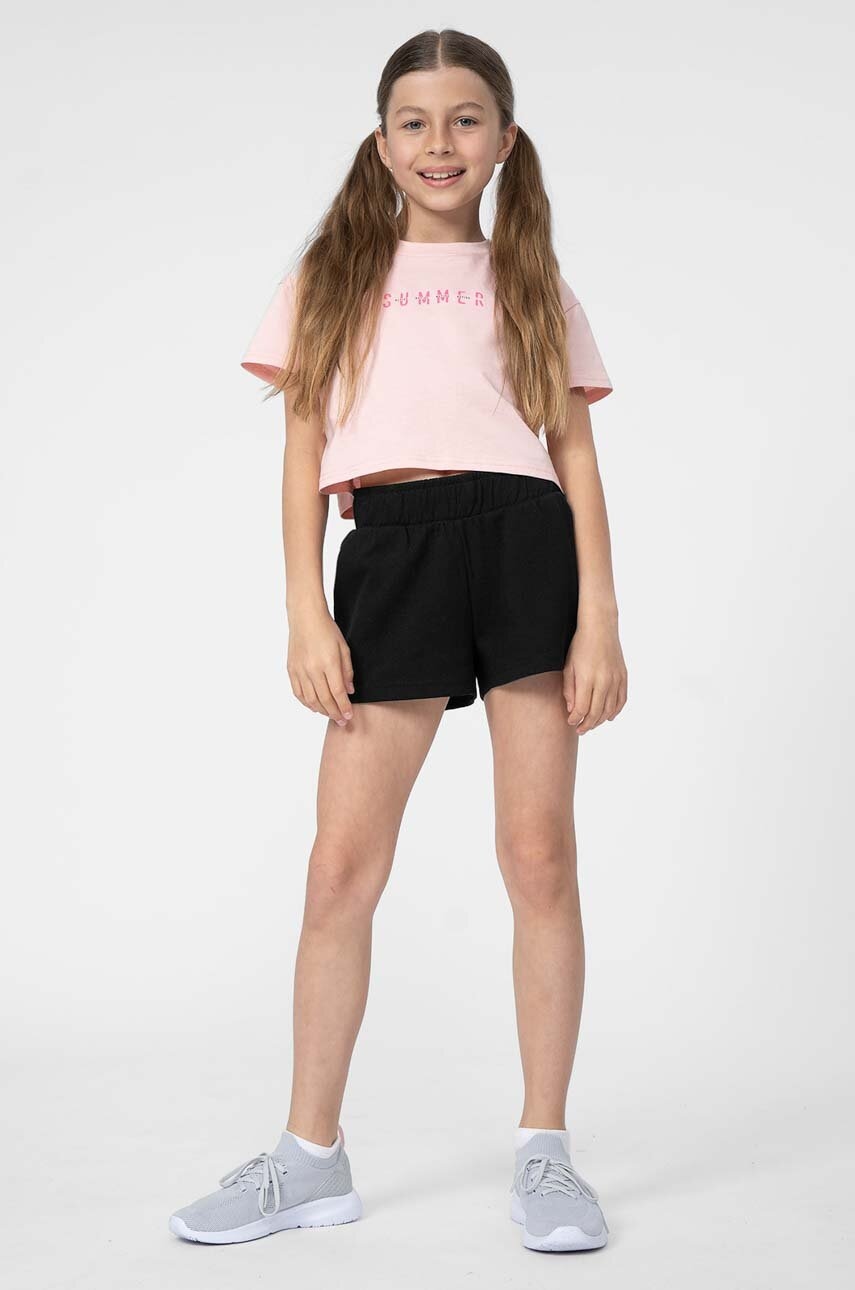 Детские шорты 4F цвет чёрный однотонные в Запорожье Детские шорты 4F цвет чёрный однотонные в Запорожье