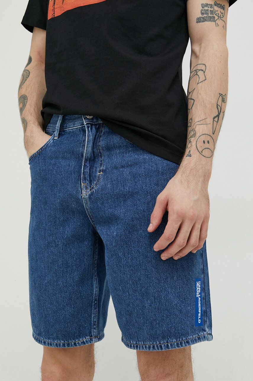 Karl Lagerfeld Jeans pantaloni scurti jeans barbati