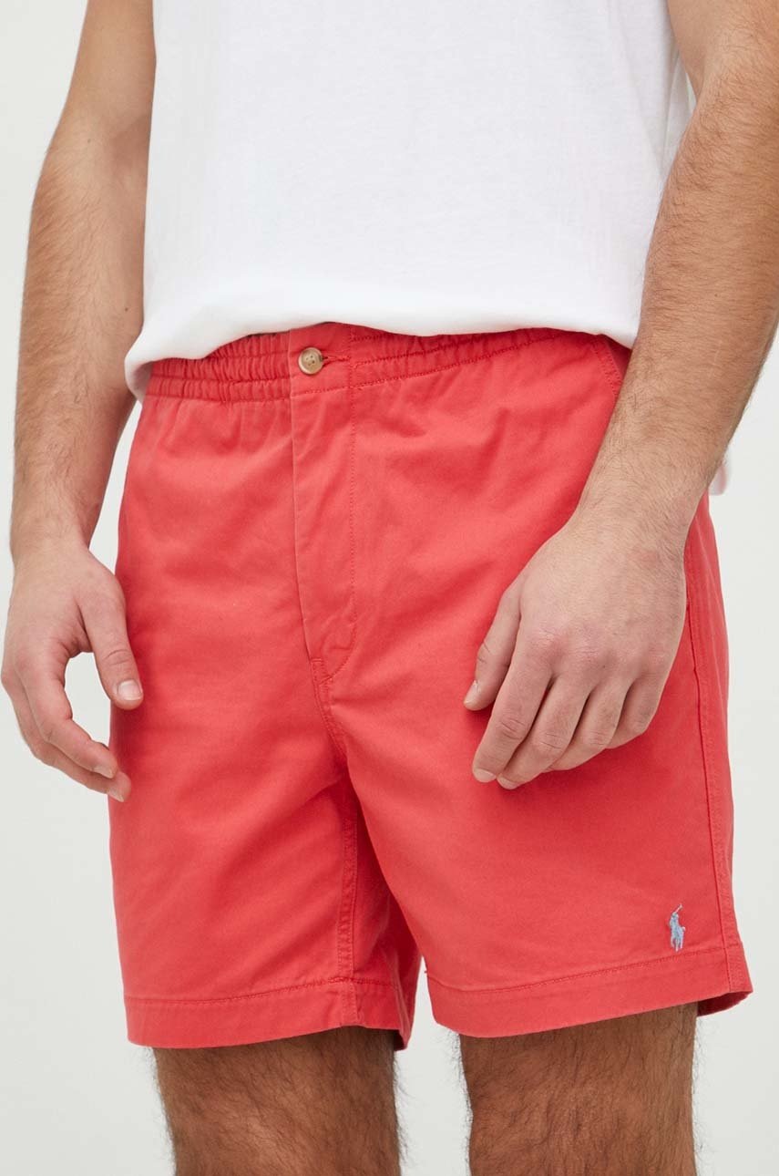 

Къс панталон Polo Ralph Lauren в червено, Червен