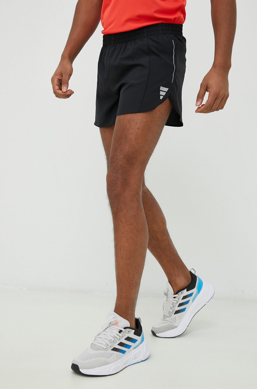 Adidas Performance Pantaloni Scurti De Alergare Own The Run Barbati, Culoarea Negru