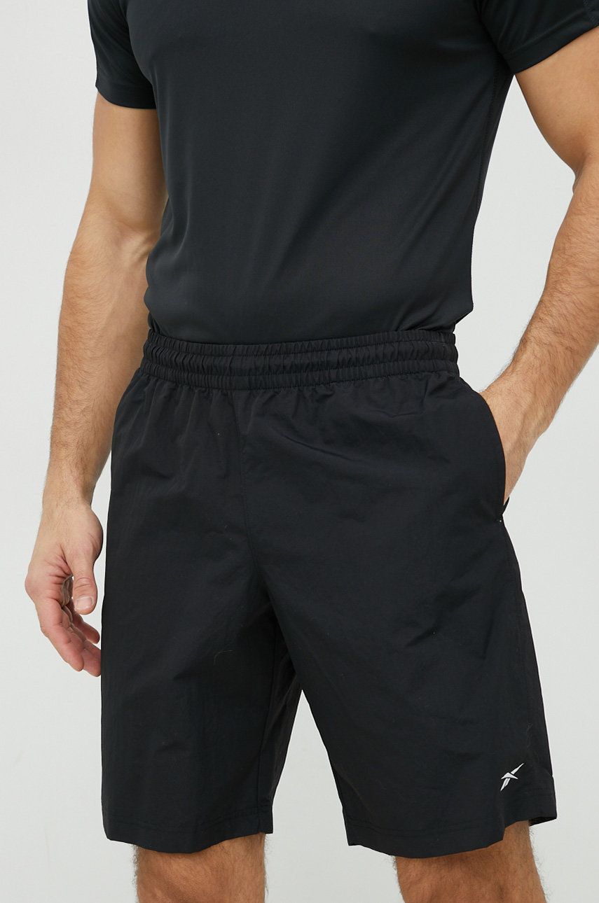 Reebok pantaloni scurți de antrenament Training Essentials Utility barbati, culoarea negru