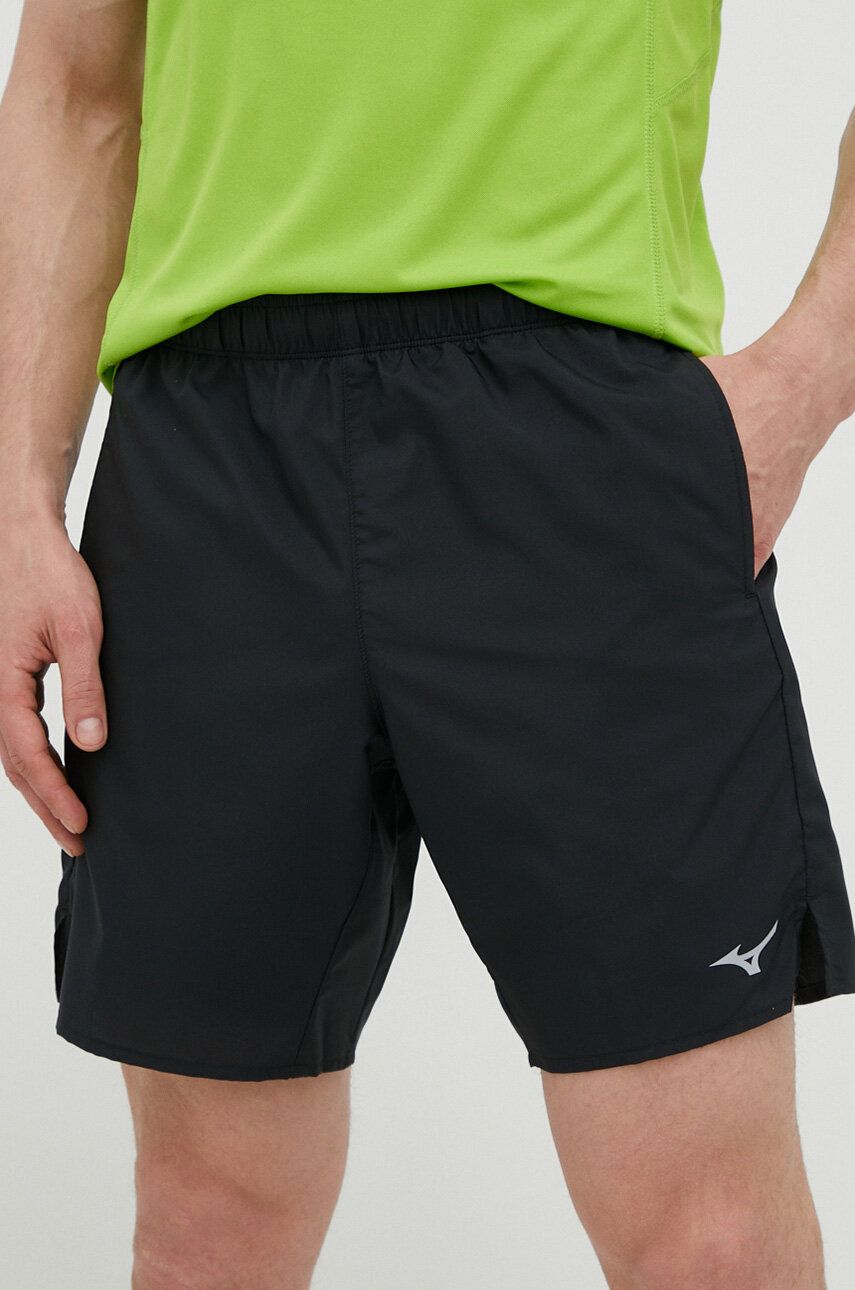Levně Běžecké šortky Mizuno Core 7.5 černá barva