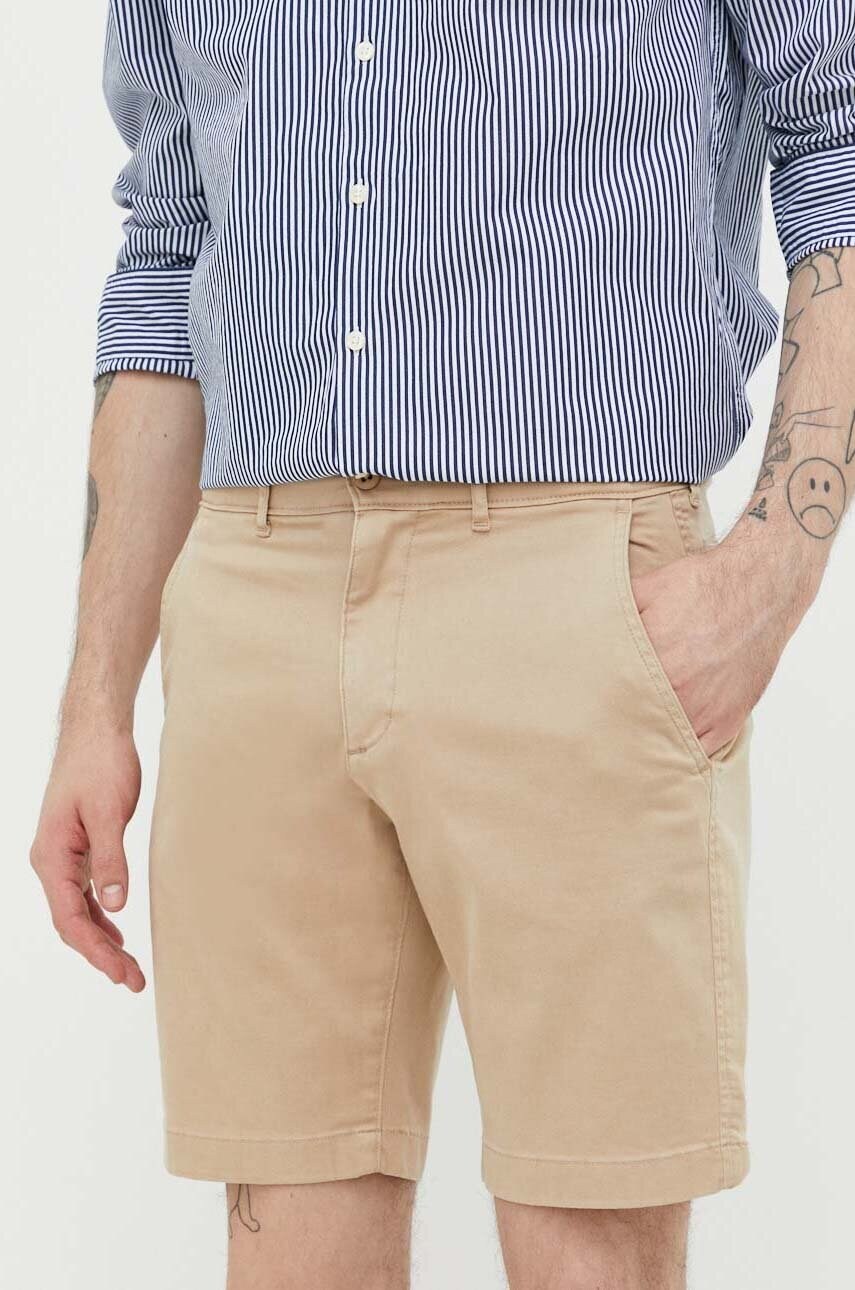 Abercrombie & Fitch Pantaloni Scurti Barbati, Culoarea Bej