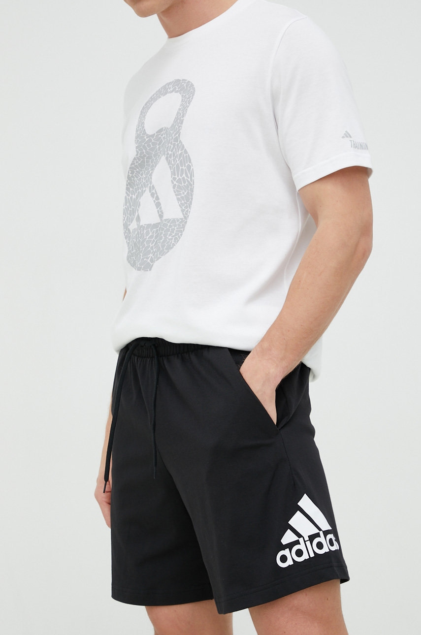 adidas pantaloni scurți bărbați, culoarea negru IC9375