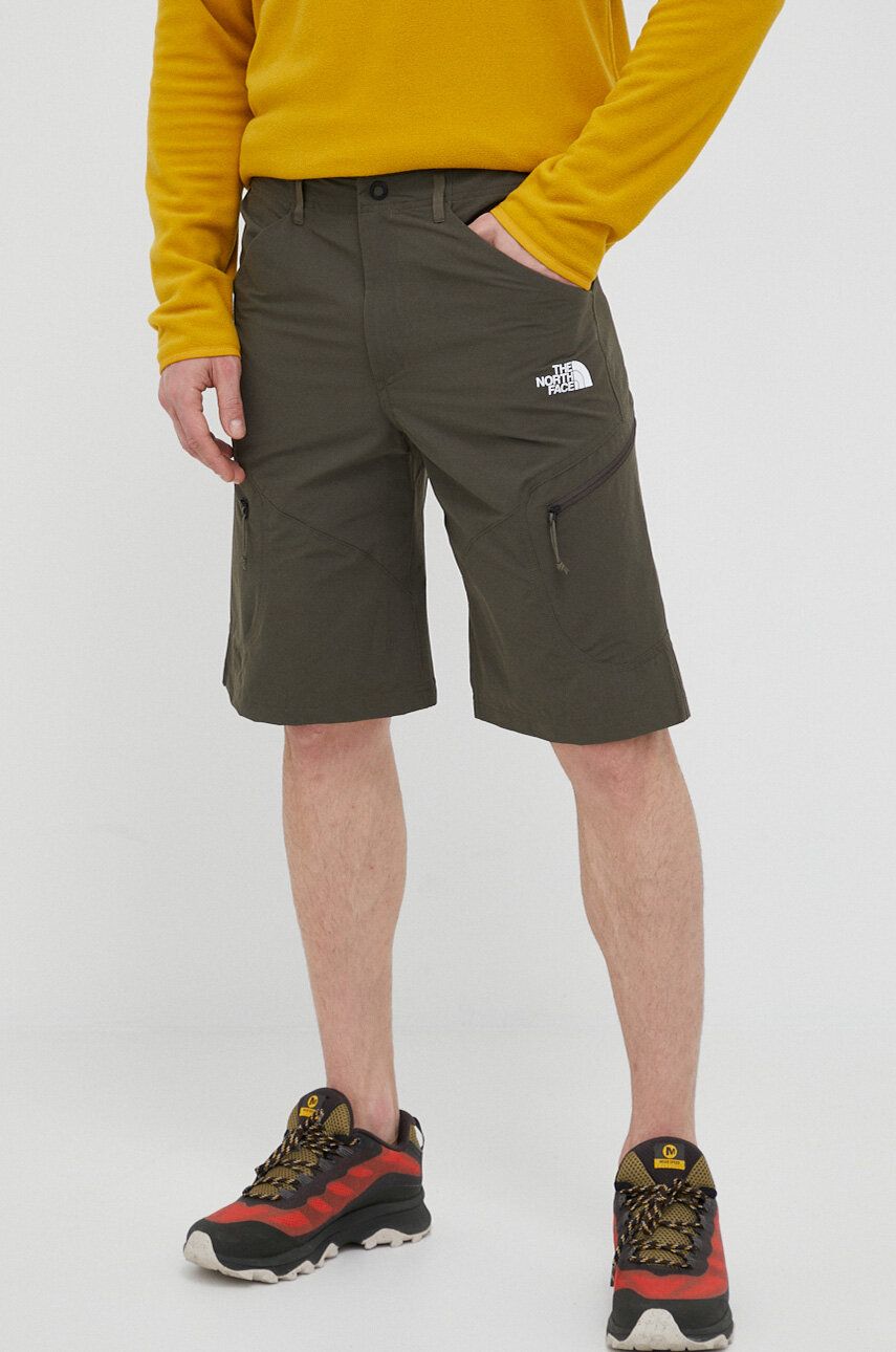 Outdoorové šortky The North Face Exploration zelená barva - zelená -  Hlavní materiál: 94 % Nyl