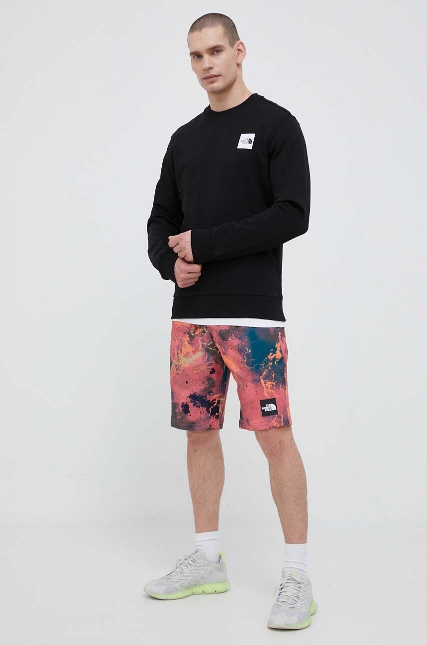 

Хлопковые шорты The North Face цвет розовый