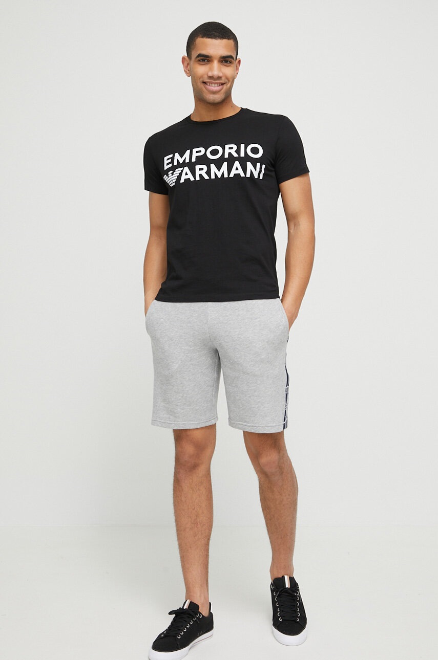 

Шорти Emporio Armani Underwear чоловічі колір сірий