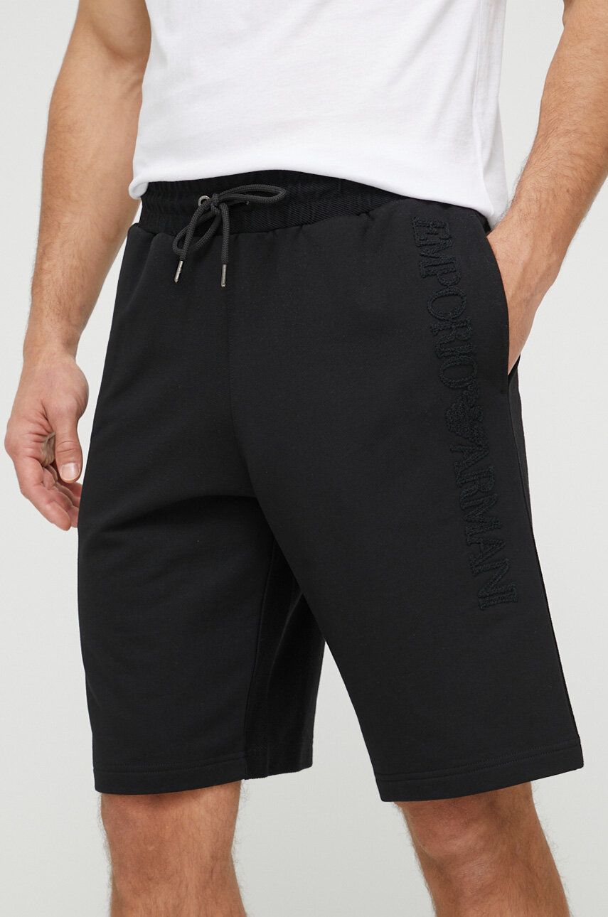 Emporio Armani Underwear pantaloni scurti barbati, culoarea negru