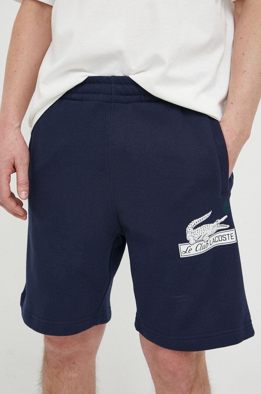 Lacoste pantaloni scurți din bumbac culoarea bleumarin GH5582-166
