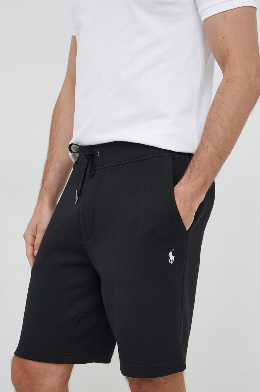 Levně Kraťasy Polo Ralph Lauren pánské, černá barva