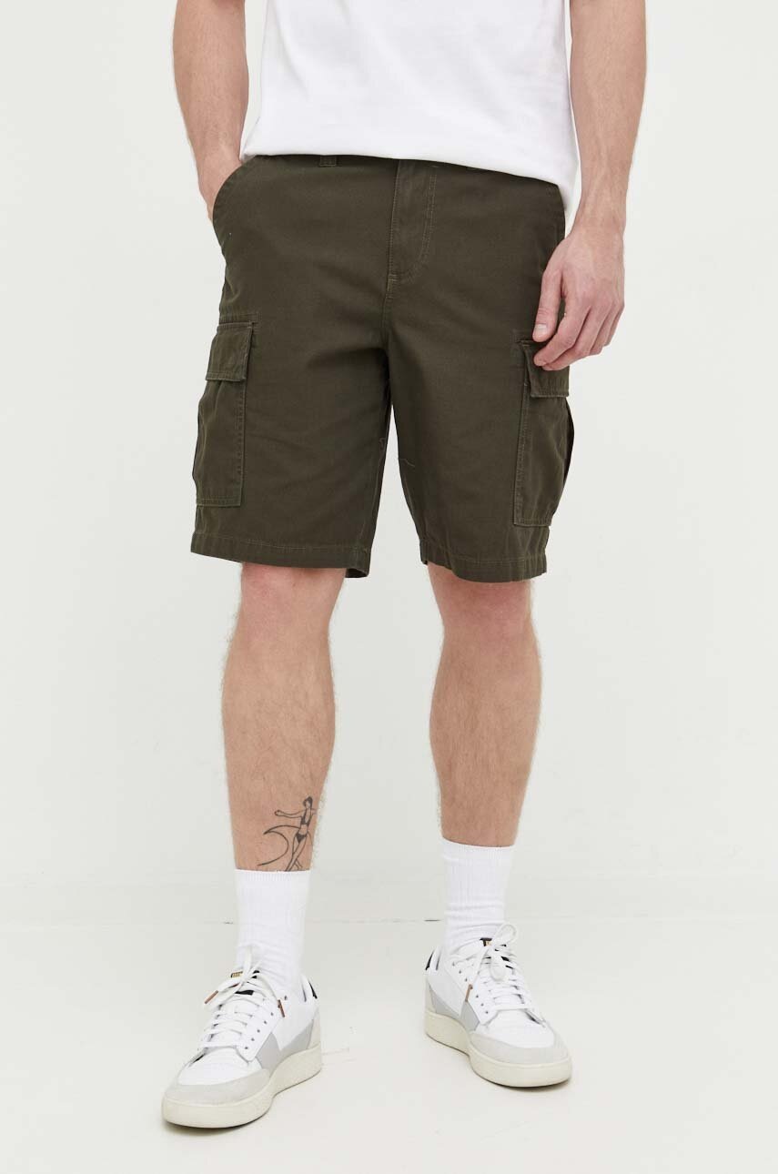 Billabong pantaloni scurti din bumbac culoarea verde