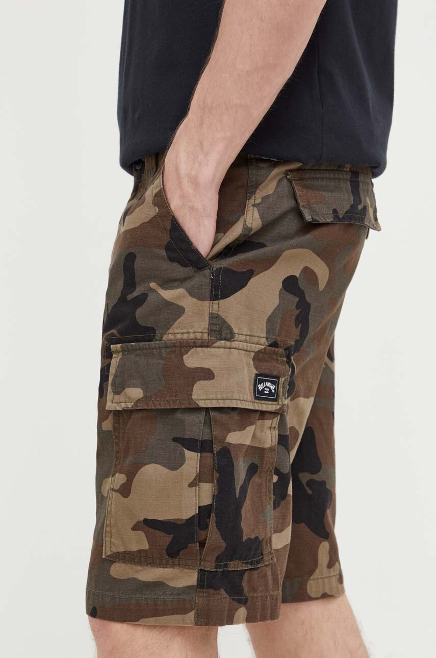 Billabong Pantaloni Scurti Din Bumbac Culoarea Maro