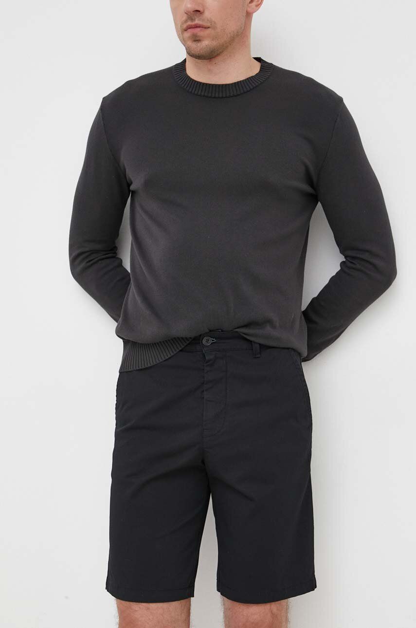 United Colors of Benetton pantaloni scurti barbati, culoarea negru