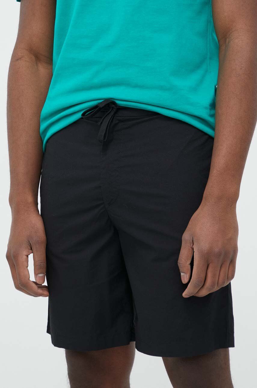 Bavlněné šortky United Colors of Benetton černá barva - černá -  100 % Bavlna