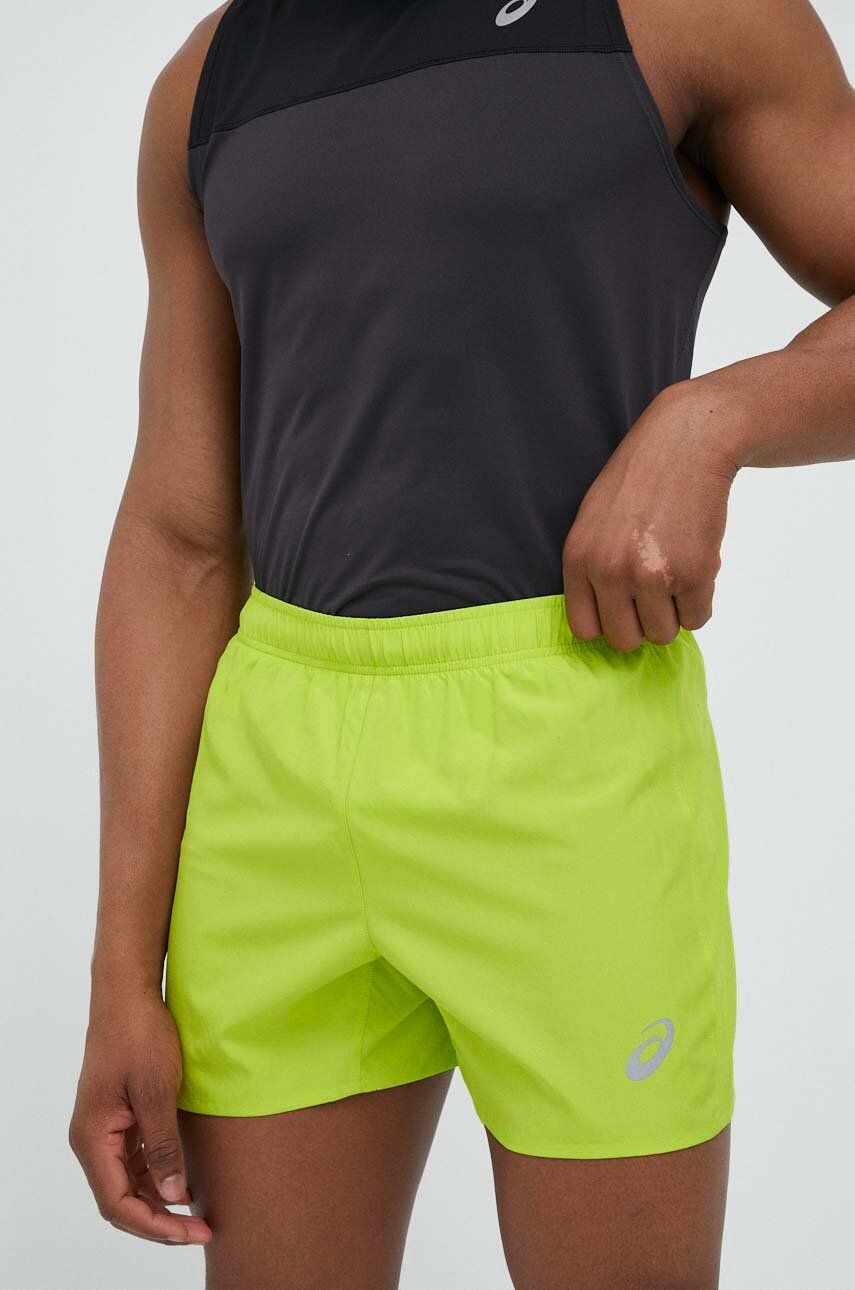 Asics Pantaloni Scurți De Alergare Core Culoarea Verde