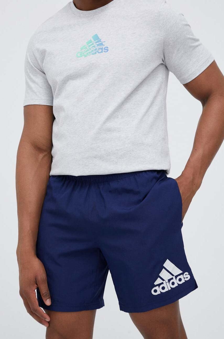 Adidas Performance Pantaloni Scurti De Alergare Run It Culoarea Albastru Marin