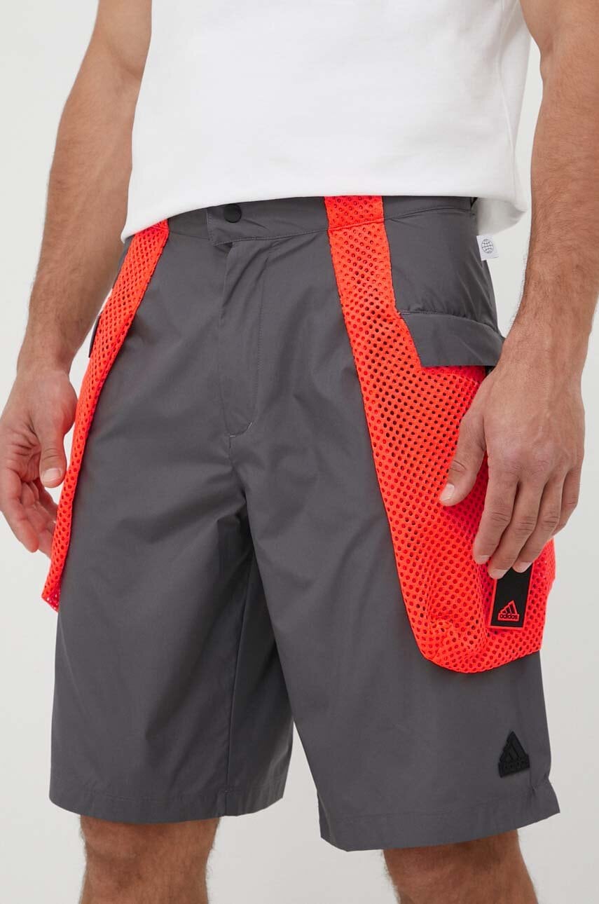 Adidas Pantaloni Scurti Barbati, Culoarea Gri