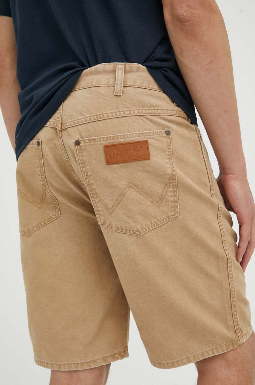

Хлопковые шорты Wrangler цвет коричневый