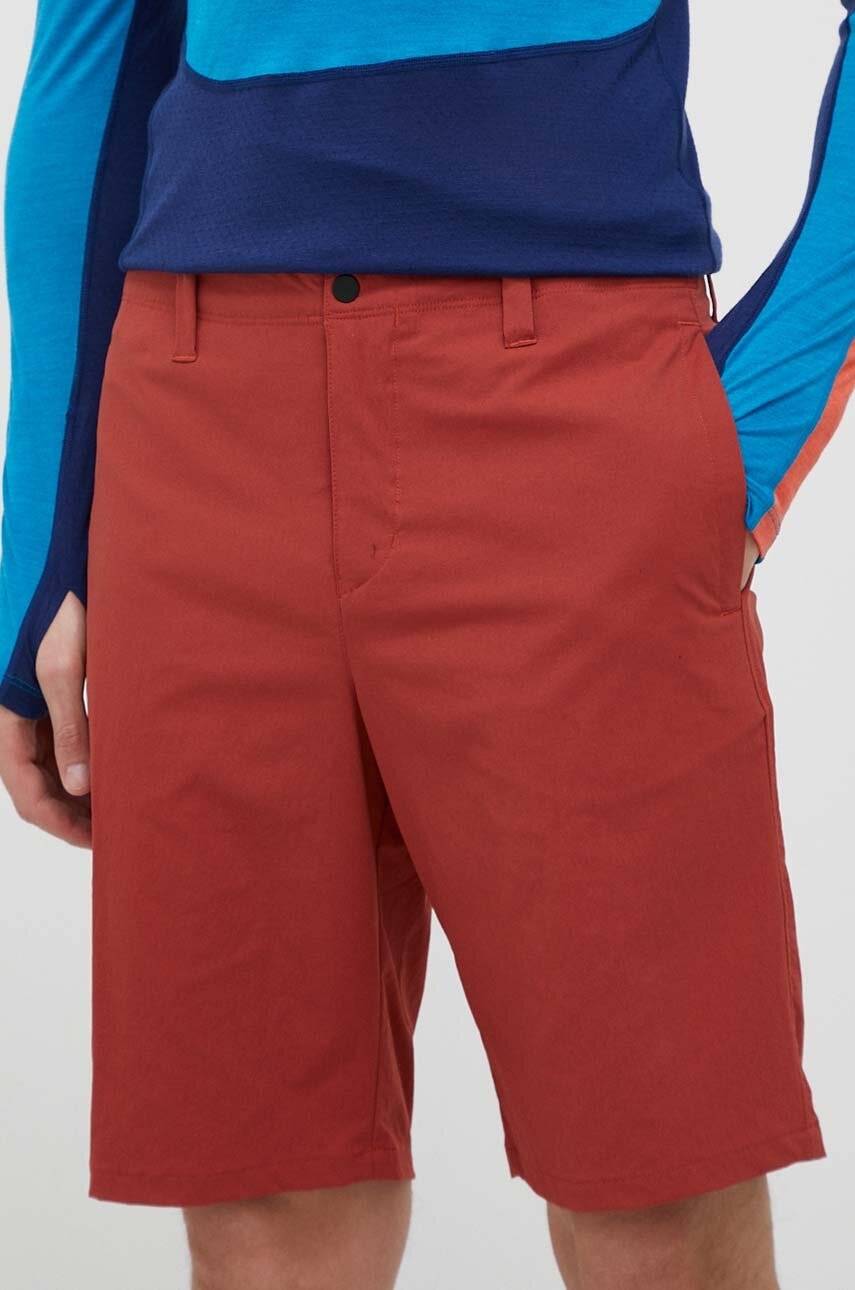 Jack Wolfskin Pantaloni Scurti Outdoor Desert Culoarea Rosu