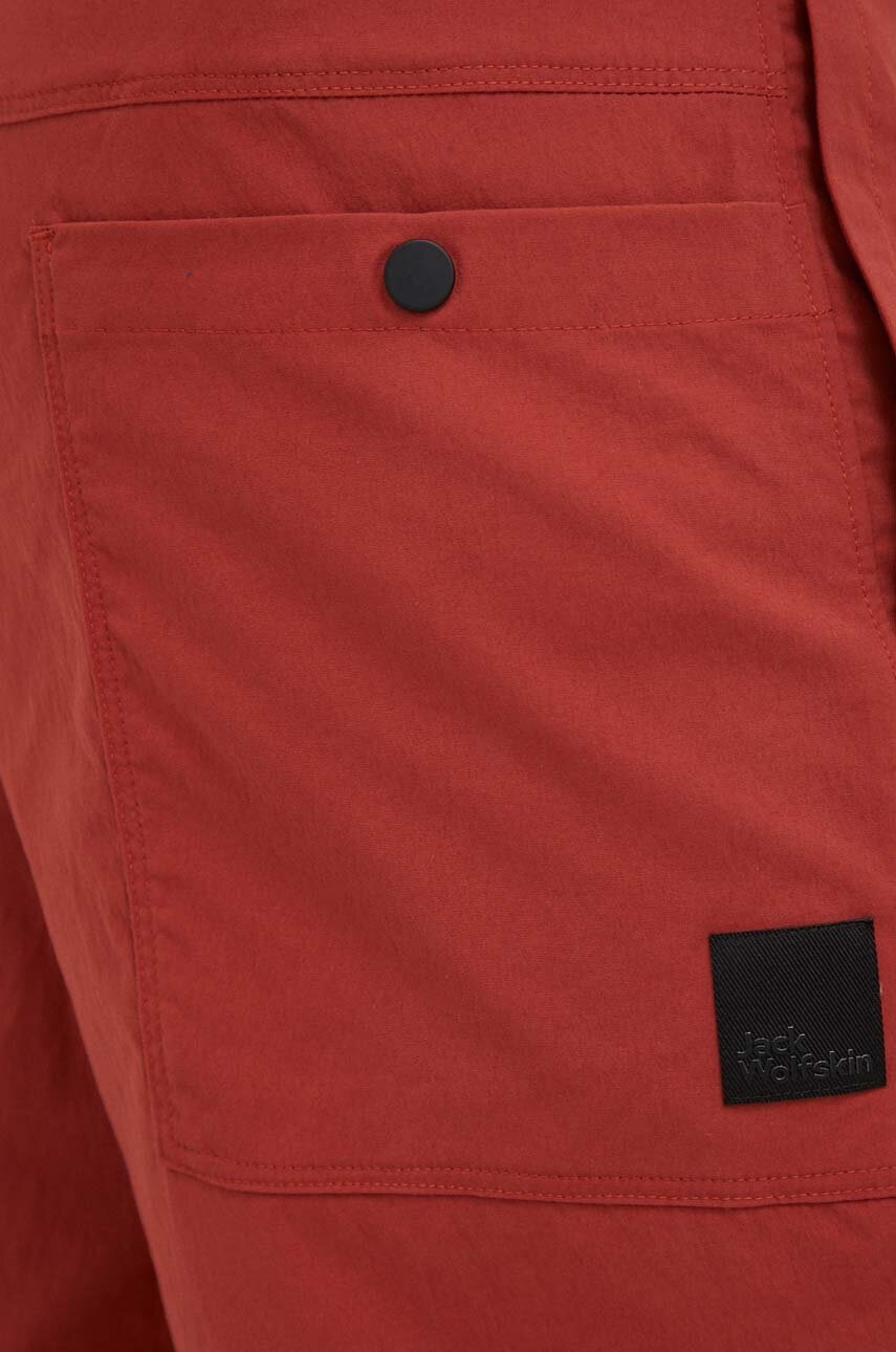 Σορτς εξωτερικού χώρου Jack Wolfskin Desert χρώμα: κόκκινο φωτογραφία
