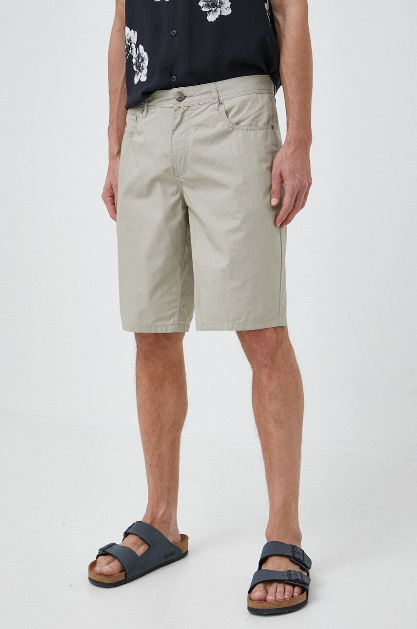 Armani Exchange pantaloni scurti din bumbac culoarea bej answear.ro imagine noua