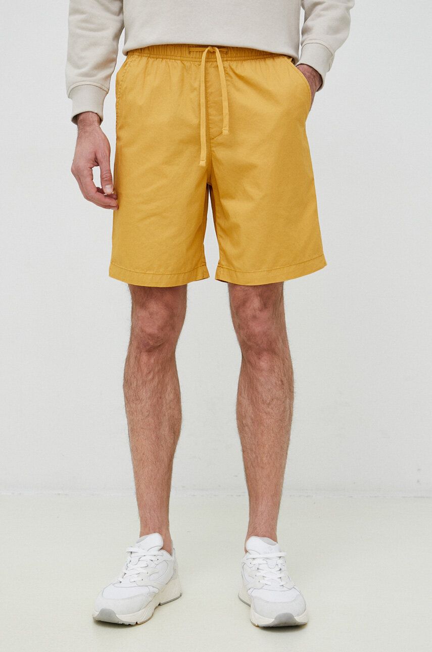 Bavlnené šortky GAP žltá farba