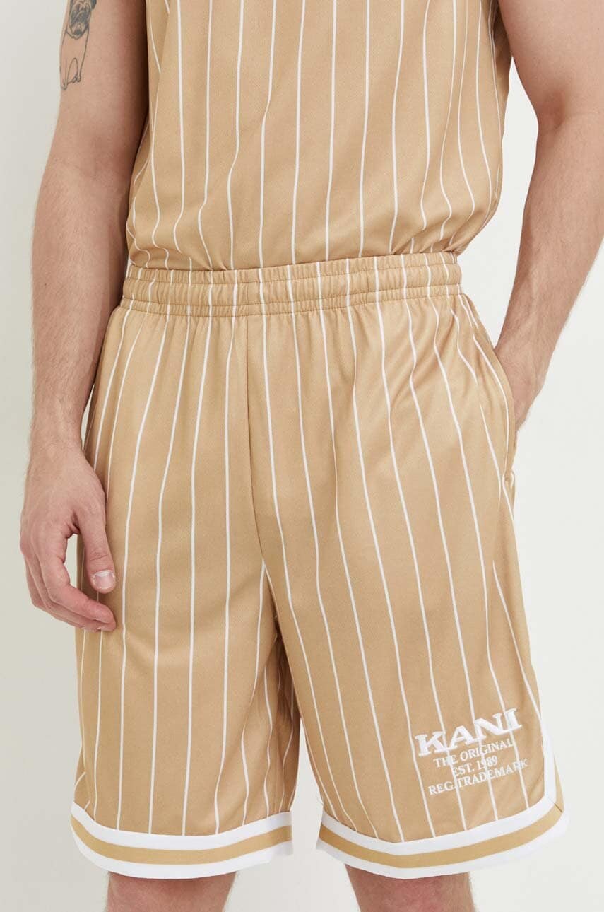 Karl Kani pantaloni scurti barbati, culoarea bej Karl Kani pantaloni scurti barbati, culoarea bej