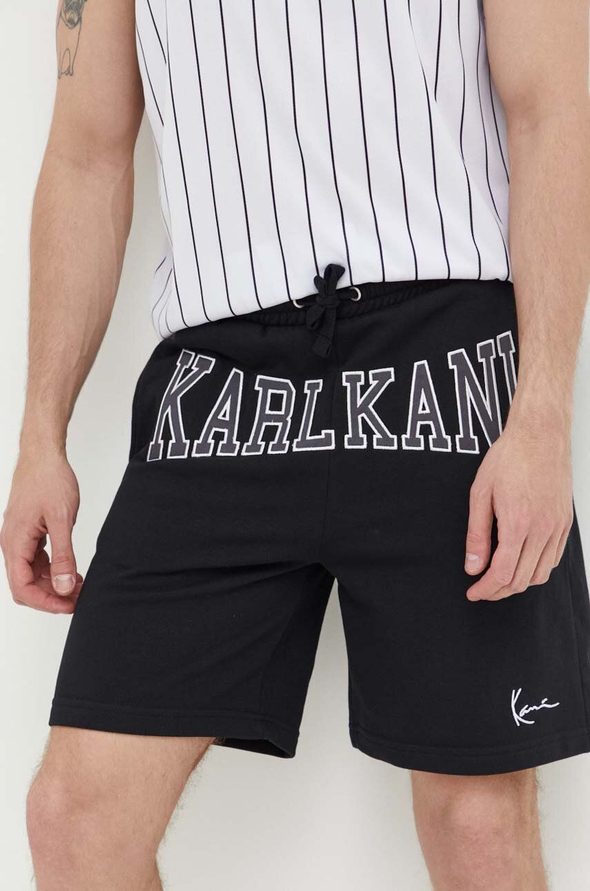 Karl Kani pantaloni scurti barbati, culoarea negru